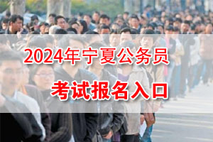 2024年宁夏公务员考试网上报名入口
